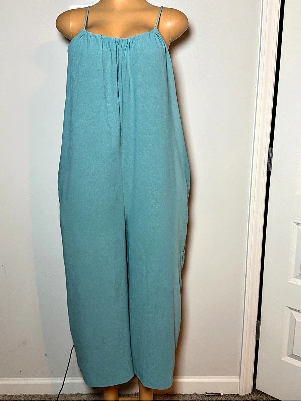 Cherish Blue Wide-Leg Jumpsuit NWT